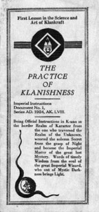 Klan Booklet