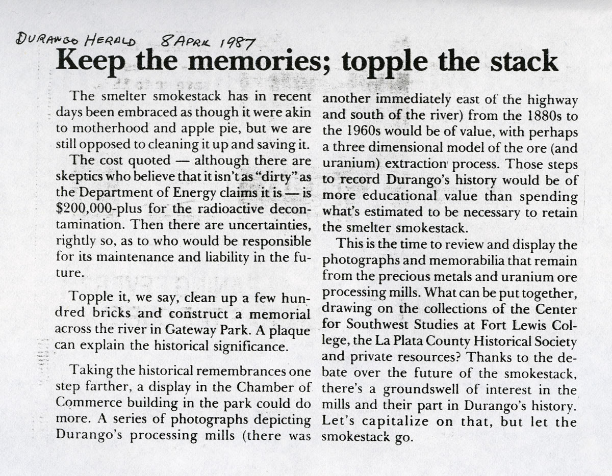 Keep the memories; topple the stack