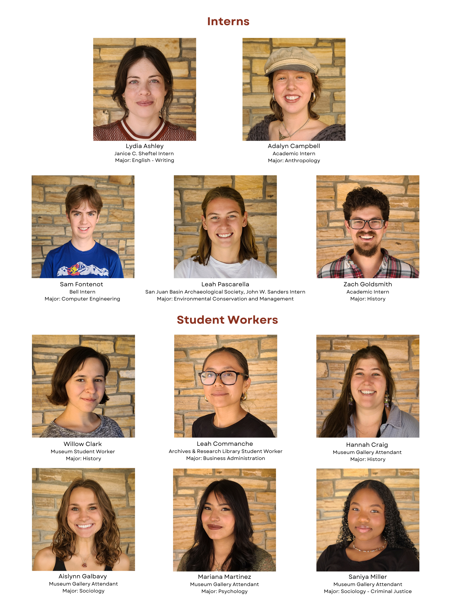 Interns and Student Workers